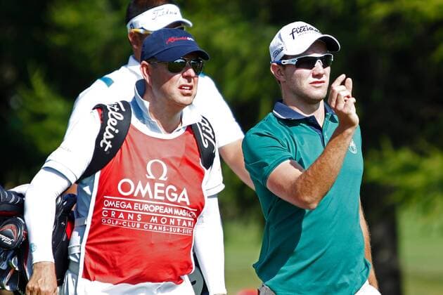 Crans Montana, Schweiz, 05.09.2013, erster Tag der Omega European Masters, Maximilian Kiefer GER Golfturnier