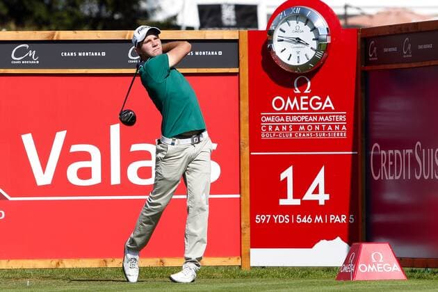 Crans Montana, Schweiz, 05.09.2013, erster Tag der Omega European Masters, Maximilian Kiefer GER Golfturnier