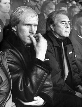 Manager Rolf Rüssmann (li.) und Präsident Günther Siebert (beide FC Schalke 04)
