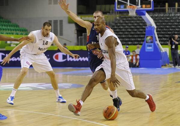 Muya guy (bel) BASKETBALL : Belgium vs France EuroBasket - - groupe A - 09 09 2013 RVBellenger 