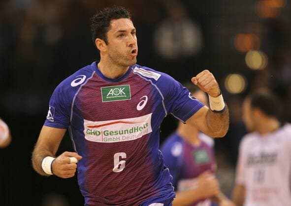 Siegesjubel HSV , Blazenko Lackovic Mittwoch, 11.09.2013, HBL 1. Bundesliga HSV Handball - HSG Wetzlar