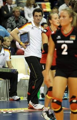 13.09.2013, Max Schmeling Halle, Berlin, GER, European Championship 2013, Deutschland vs Belgien, im Bild Trainer Giovanni Guidetti (Deutschland)