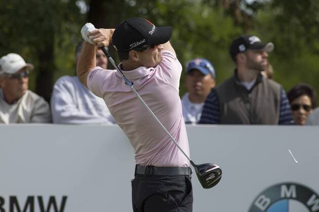 Sept. 16, 2013 - Lake Forest, IL, United States of America - Sept. 16, 2013: Lake Forest, Illinois, U.S. - Zach Johnson tees off on the 10th hole during the fourth round of the BMW Championship, FedEx Cup playoffs held at the Conway Farms Golf Club in Lake Forest, Illinois. PGA Golf Herren 2013: BMW Championship SEP 16 - ZUMAc04