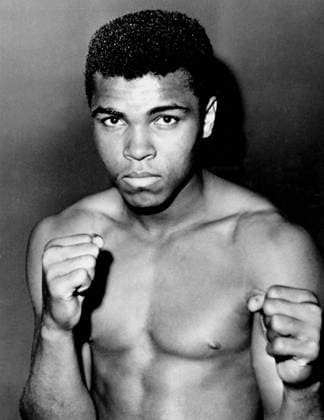 A 1962 portrait of Cassius Clay, the U.S boxer who is to fight Archie Moore in San Francisco in an eliminating bout for the World Heavyweight title held by Sonny Liston.  UnitedArchives00563614