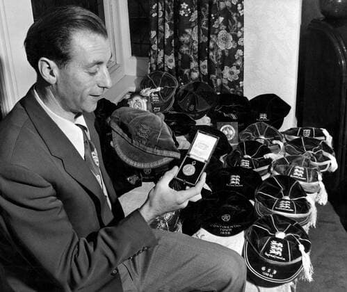 Stanley Matthews, 36 years old Blackpool player, who is regarded as the outstanding Footballer of the World. He has all the honours in the game, except an FA Cup winner s medal. 28th March 1951  UnitedArchives00590576