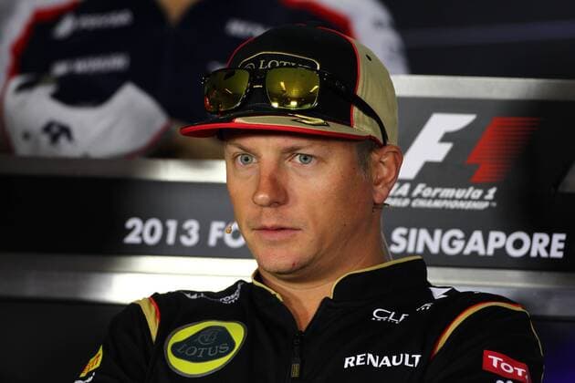 19.09.2013- Kimi Raikkonen (FIN) Lotus F1 Team E21 during the Thursday Press Conference 