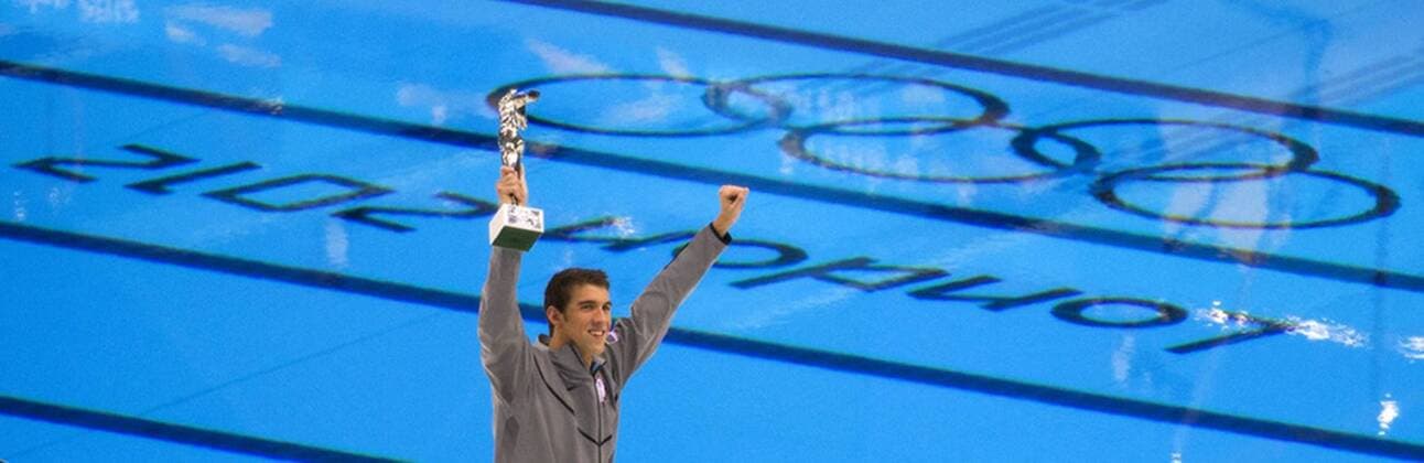 August 4, 2012 - London, England, United Kingdom - The last night of swimming yielded multiple Gold medals for the USA and gave MICHAEL PHELPS his last Gold and a special trophy in recognition of his medal count. Summer Olympics 2012 - London - ZUMAa35
