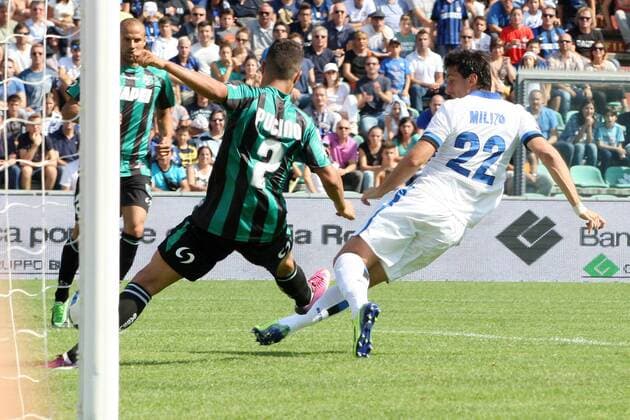 Goal Celebration DIEGO MILITO Inter Serie A - US Sassuolo Calcio Vs Inter Milan - lucaxpagliaricci