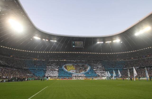 Stimmung im Stadion Fussball DFB-Pokal München Allianz Arena 24.09.2013 TSV 1860 München