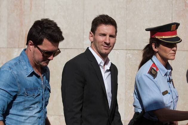 27.09.13. Barcelona - Argentina and Barcelona footballer Lionel Messi appearing in court in Gava ( Barcelona) cipal. 618 cordon press 