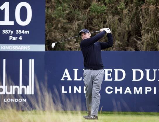 27.09.2013 Kingsbarns Scotland. Ryder Cup Capt Paul McGinlay during the Second Round of the Dunhill Golf Championship, from The Kingsbarns Links, Kingsbarns. xMarkxDavisonx  ActionPlus11456218