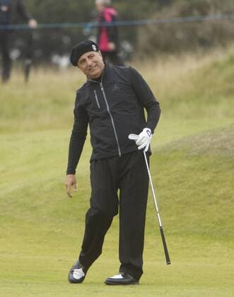 27.09.2013 Kingsbarns Scotland. Actor Andy Garcia during the Second Round of the Dunhill Golf Championship, from The Kingsbarns Links, Kingsbarns. xMarkxDavisonx  ActionPlus11456230