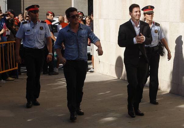 Lionel Messi (FC Barcelona, Barca), arrives to Court. xFRANCESCxADELANTADOx 