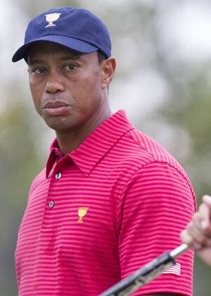 02 October 2013: Tiger Woods of the United States Team during the The Presidents Cup practice round at Muirfield Village GC in Dublin, Ohio GOLF: OCT 02 PGA Golf Herren - The Presidents Cup - Practice Round Icon20531405 EDITORIAL USE ONLY