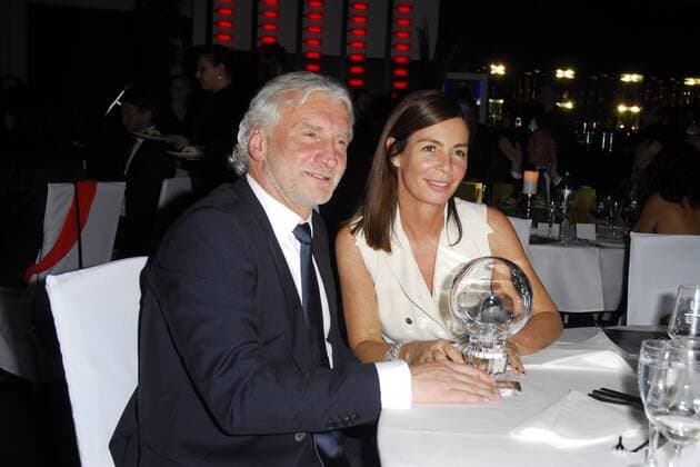 Rudi Völler (Preisträger Sport) mit Ehefrau Sabrina bei der 9. Verleihung des Steiger Award 2013 im U. Dortmund, 12.10.2013 Foto:xO.xHausenx xFuturexImage
