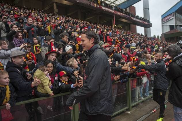 Brussels , Belgium October , 13 2013 Football FIFA World CUP Quali Training On this picture : Supporters Fan Daniel Van Buyten 