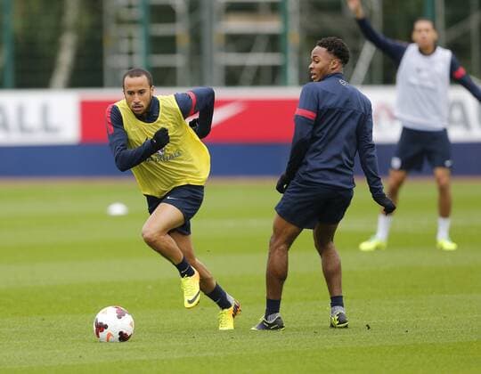 England s Andros Townsend during training England Training - World Cup Qualifier - London - England -14 10 2013 - Pic David Klein Sportimage EDITORIAL USE ONLY. No use with unauthorised audio, video, data, fixture lists, club league logos or live services. Online in-match use limited to 120 images, no video emulation. No use in betting, games or single club league player publications.