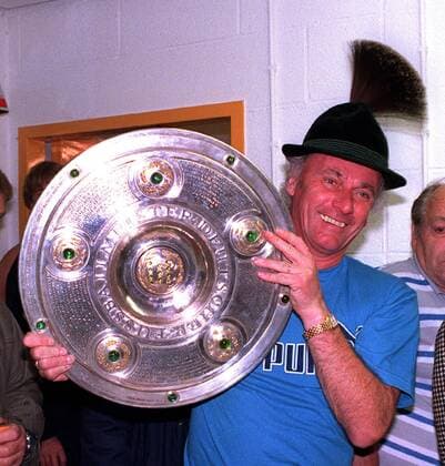 FC Bayern Deutscher Meister 1987 Trainer Udo Lattek