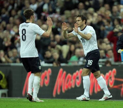 England v Poland - World Cup Qualifier . . Wembley, London, UK . . 15.10.2013 Michael Carrick (E) is replaced by Frank Lampard (E).