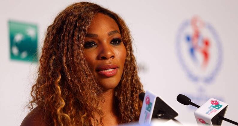 Serena Williams of USA fields questions from the media at the WTA Tennis Damen All Access Hour before the start of the WTA Tennis Damen Istanbul Championships at the Renaissance Polat Hotel on October 21, 2013 in Istanbul, Turkey. 