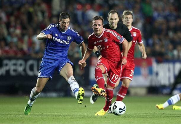 Freitag 30.08.2013, UEFA SuperCup, Super Cup, Saison 2013 2013 in Prag CZE, Fussball, International FC Bayern München - Chelsea FC Mario Götze, Goetze, Bayern DeFodi010310009250
