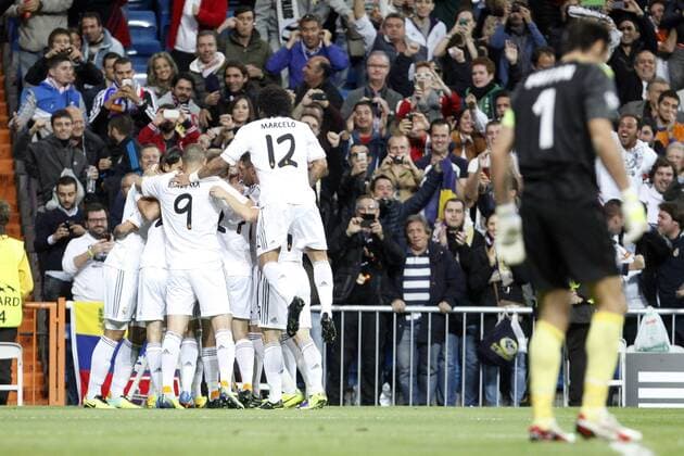 Real Madrid during the Champions League group B soccer match between Real Madrid and Juventus at Santiago Bernabeu stadium in Madrid, Spain. October 23, 2013.  (20621638)