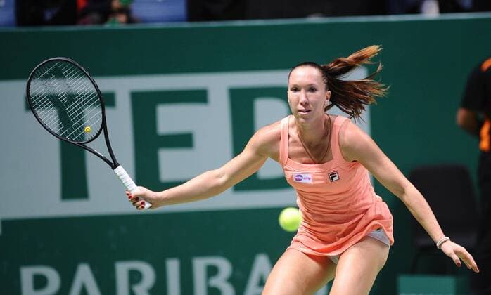 TEB BNP Paribas WTA Tennis Damen Championships DAY 3 match at the Sinan Erdem Dome October 24, 2013 in Istanbul, Turkey. Pictured: Jelena Jankovic of Serbia. 
