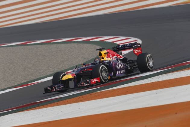 Motorsports: FIA Formula One World Championship 2013, Grand Prix of India, 1 Sebastian Vettel (GER, Infiniti Red Bull Racing), xHOCHxZWEIx