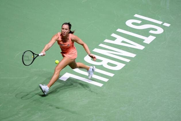 Jelena Jankovic (SRB) TENNIS : Masters - Istanbul - WTA Tennis Damen - 26 10 2013 TennisMagazine Panoramic 
