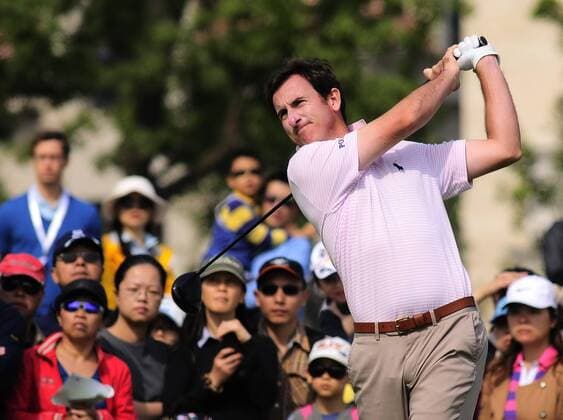 Oct. 27, 2013 - Oct 27, 2013; Shanghai, CHINA; Gonzalo Fernandez-Castano of Spain during the final round of the BMW Masters at Lake Malaren Golf Club. BMW Masters Golf Tournament  - ZUMAs11