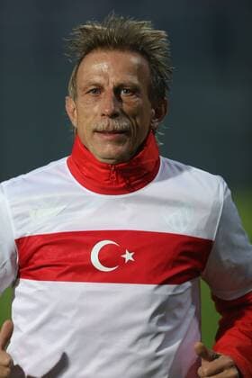 Bursaspor coach Christoph Daum and Bursaspor players 90th anniversary celebrates Republic Day of Turkey in Bursa. 29.10.2013 
