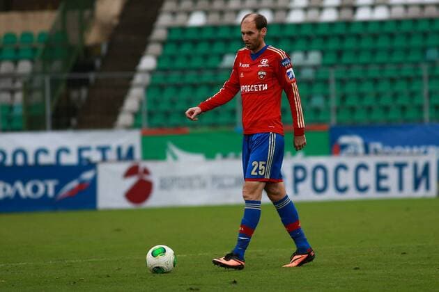 October 27, 2013. Russia, Moscow, Eduard Streltsov Stadium. Russian football Premier League 2013 14. CSKA s player Elvir Rahimic during round 14 tournament match between PFC CSKA (Moscow) and FC Krasnodar (Krasnodar) DmitryxGolubovich 