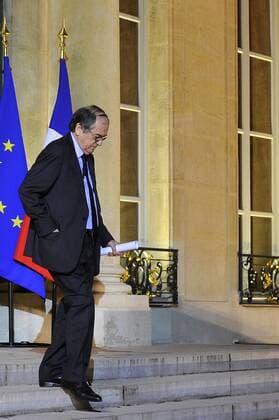 Funktionäre des Französischen Fußballverbandes (Federation francaise de football (FFF)) zu Gast im Elysee-Palast in Paris - Noel Le Graet (Federation francaise de football FFF), GerardRoussel PANORAMIC 