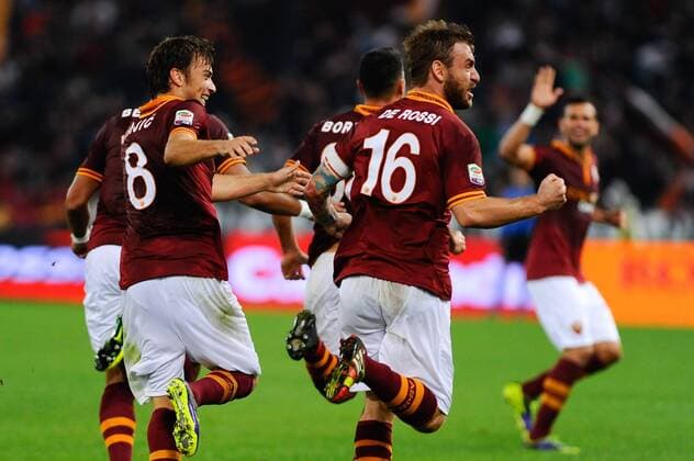 Serie A, AS Rom - AC Chievo Verona, Adem Ljajic, daniele De Rossi xHOCHxZWEIx xItalyxPhotoxPressx 