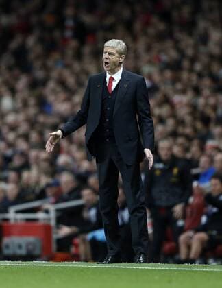 Arsenal s Arsene Wenger in action Arsenal v Liverpool - Barclays Premier League - Emirates Stadium - London - England -02 11 2013 - Pic David Klein Sportimage EDITORIAL USE ONLY. No use with unauthorised audio, video, data, fixture lists, club league logos or live services. Online in-match use limited to 120 images, no video emulation. No use in betting, games or single club league player publications.