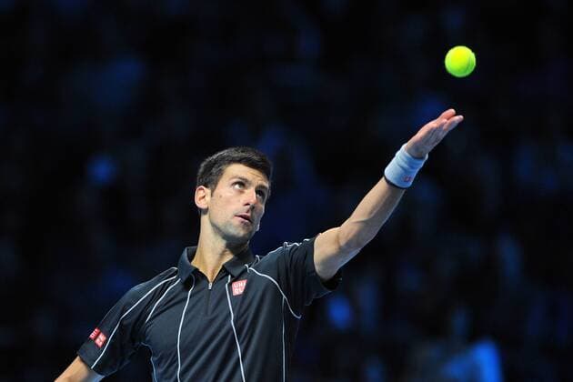 Novak Djokovic (Ser) TENNIS : Masters - Londres - ATP Tennis Herren - 08 11 2013 TennisMagazine Panoramic 