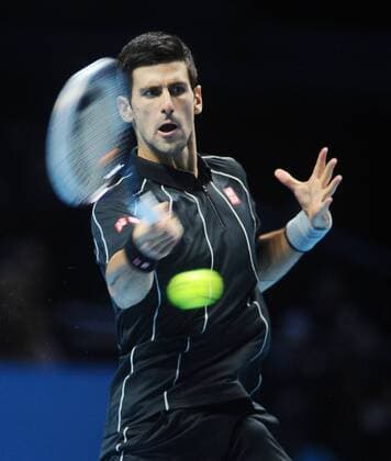 Tennis - 2013 ATP Tennis Herren World Tour Finals at The O2 - Day Eight, Mens singles Final Novak Djokovic - Serbia COLORSPORTxANDREWxCOWIE 
