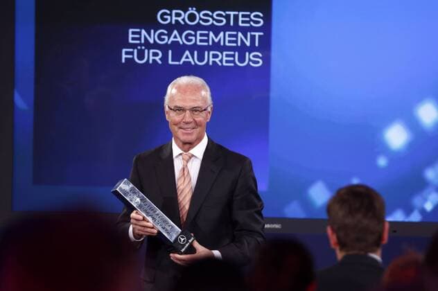 Preisträger Franz Beckenbauer bei der 9. Verleihung vom Laureus Medien Preis 2013 im Hotel Grand Tirolia. Kitzbühel, 11.11.2013 Foto:xS.xGabschx xFuturexImage
