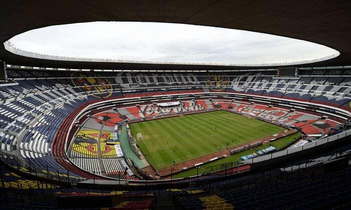 12.11.2013. Mexico City, Mexico. A general view of the famous Estadio Azteca ( Aztec Stadium ) in Mexico City ahead of tomorrow s FIFA World Cup 2014 Intercontinental 1st leg qualifying match. xAndrewxCornagax  ActionPlus20185132