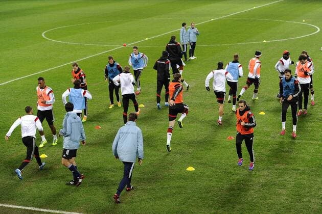 Mailand, Training Deutschland 
