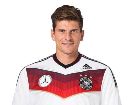 FUSSBALL PORTRAITTERMIN DEUTSCHE NATIONALMANNSCHAFT 14.11.2013 Mario Gomez (Deutschland)