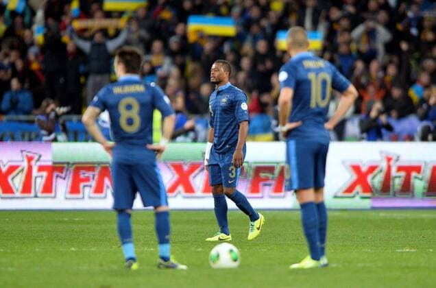 Patrice Evra (fra) FOOTBALL : Ukraine vs France - FIFA World Cup Qualifier - 15 11 2013 AnthonyBIBARD FEP Panoramic 