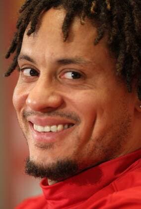 FUSSBALL - AUT vs USA, Testspiel, Vorberichte, PK WIEN,AUSTRIA,18.NOV.13 - FUSSBALL - OEFB Länderspiel, Österreich vs USA, Freundschaftsspiel, Vorberichte, Pressekonferenz Nationalteam USA. Bild zeigt Jermaine Jones (USA). 