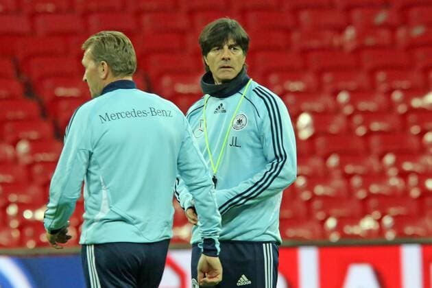 Bundestrainer Joachim Löw (D) - Abschlusstraining der Nationalmannschaft im Wembley Stadium