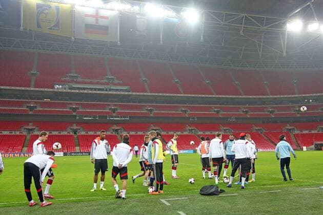 Abschlusstraining der Nationalmannschaft im Wembley Stadium