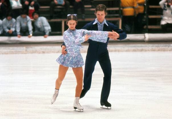 Figure Skating - 1972 Sapporo Winter Olympics - Mixed Pairs East Germany s Manuela Gross and Uwe Kagelmann, who won the bronze medal at the Makomanai Indoor Skating Rink, Japan. 8 02 1972 