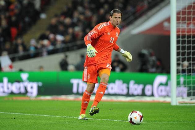 Fußball Länderspiel England - Deutschland am 19.11.2013 im Wembley-Stadion in London Roman Weidenfeller ( Deutschland )