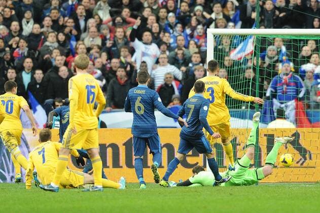 but Mamadou Sakho (France) FOOTBALL : France vs Ukraine - Barrages CDM 2014 - 19 11 2013 N.LeGouic FEP Panoramic 