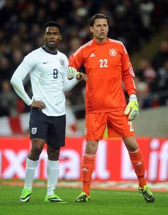 Football - 2013 International Friendly - England vs. Germany Daniel Sturridge - England Roman Weidenfeller - Germany at Wembley. COLORSPORT ANDREW COWIE 