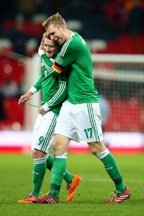 Germany s goalscorer and captain Per Mertesacker celebrates the victory with Germany and Chelsea s Andre Schurrle - England v Germany - International Friendly - Wembley Stadium - London - 19th November 2013 - Pic Charlie Forgham-Bailey Sportimage EDITORIAL USE ONLY. No use with unauthorised audio, video, data, fixture lists, club league logos or live services. Online in-match use limited to 120 images, no video emulation. No use in betting, games or single club league player publications.